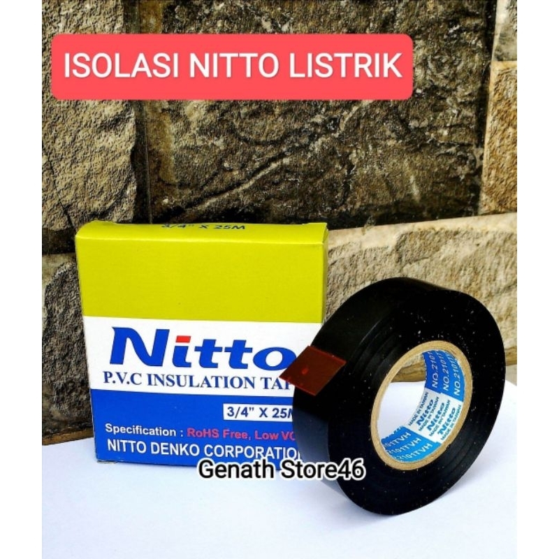 NITTO ISOLASI LISTRIK NITTO ISOLASI KELISTRIKAN NITTO ISOLASI PEMASANGAN LISTRIK