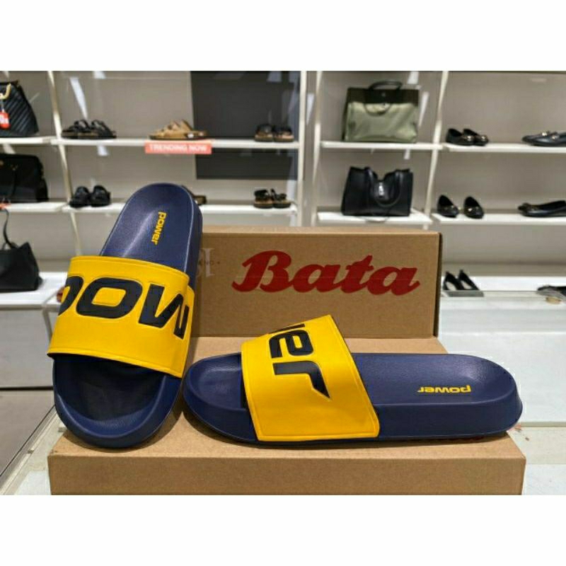 Bata Sandal Slop Pria Power Yellow 871-9312