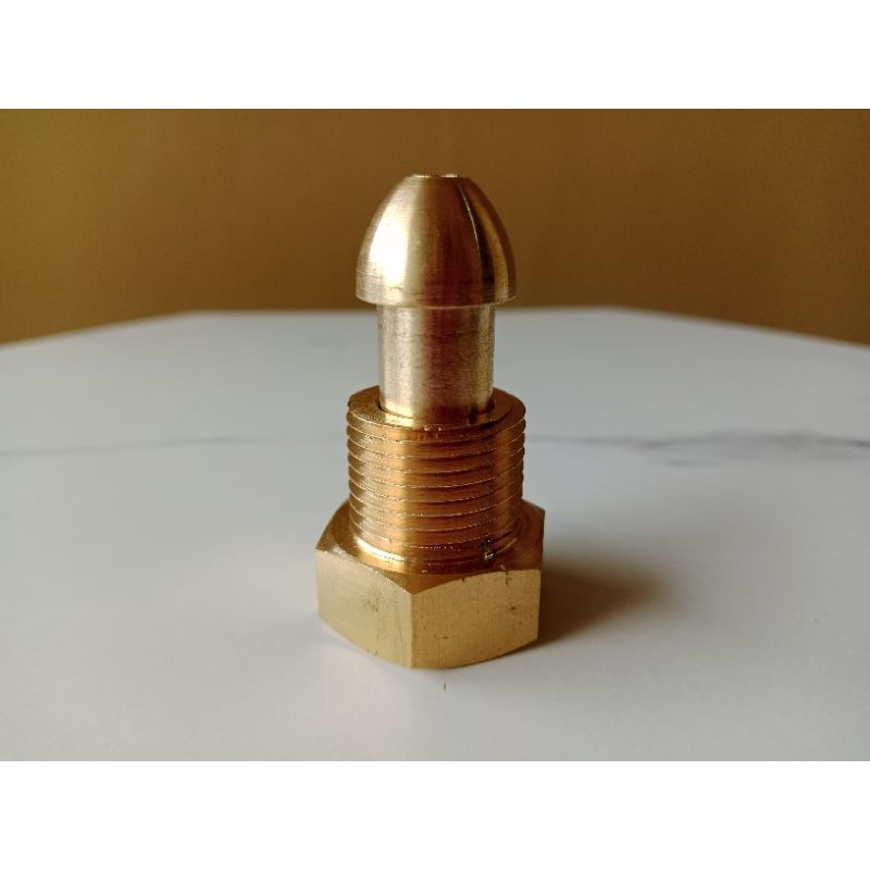 Nepel oksigen las atau drat sepasang kuningan batangan