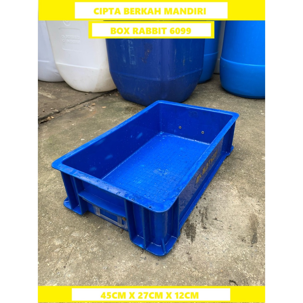 box ikan tipe 6099 Bak Kotak / Box Plastik Bekas Kualitas Baru serbaguna
