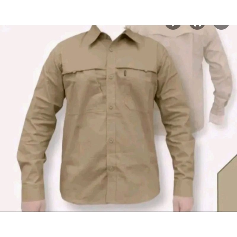 kameja TACTICAL lengan panjang bahan american drill premium