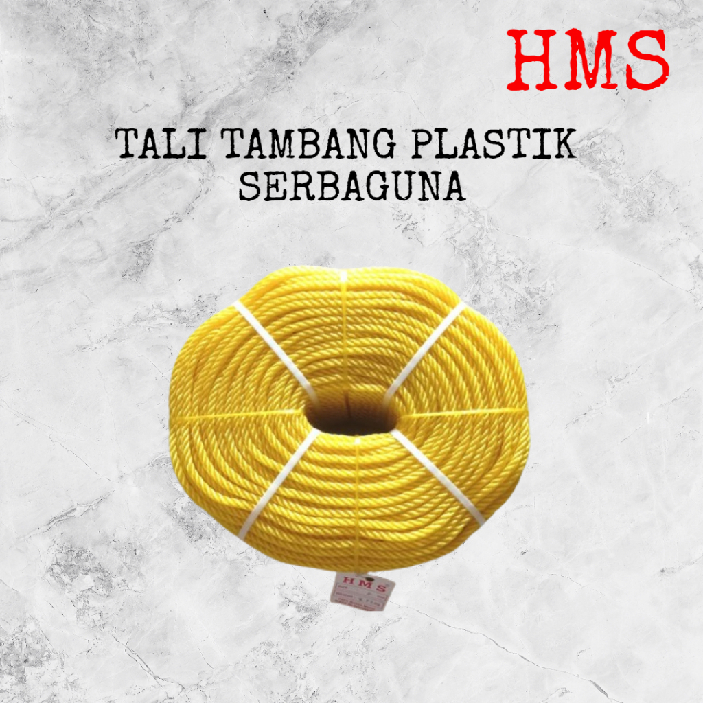 Tambang Plastik 4 mm / Tali Tambang Plastik 4 mm/ Tali Jemuran Plastik / Tali Tambang Pelastik Serba