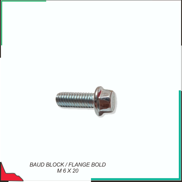 Baud Block / Flange Bold M 6 X 20