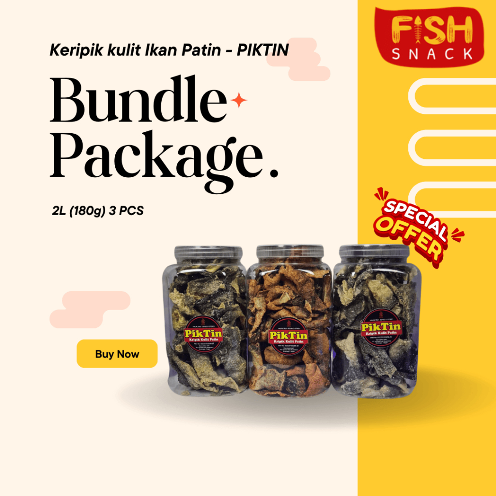 

Paket Hemat 3PCS Kripik Kulit Ikan Patin - PIKTIN