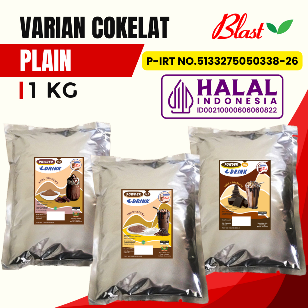 

Bubuk COKELAT 1 KG Varian Rasa - Bubuk Minuman Rasa Coklat - Powder Drink Chocolate