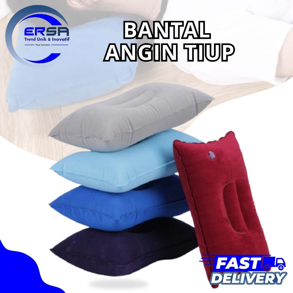 BANTAL TRAVEL / BANTAL ANGIN TIUP / BANTAL TIUP RINGAN / BANTAL TIUP PERSEGI / BANTAL MULTIFUNGSI