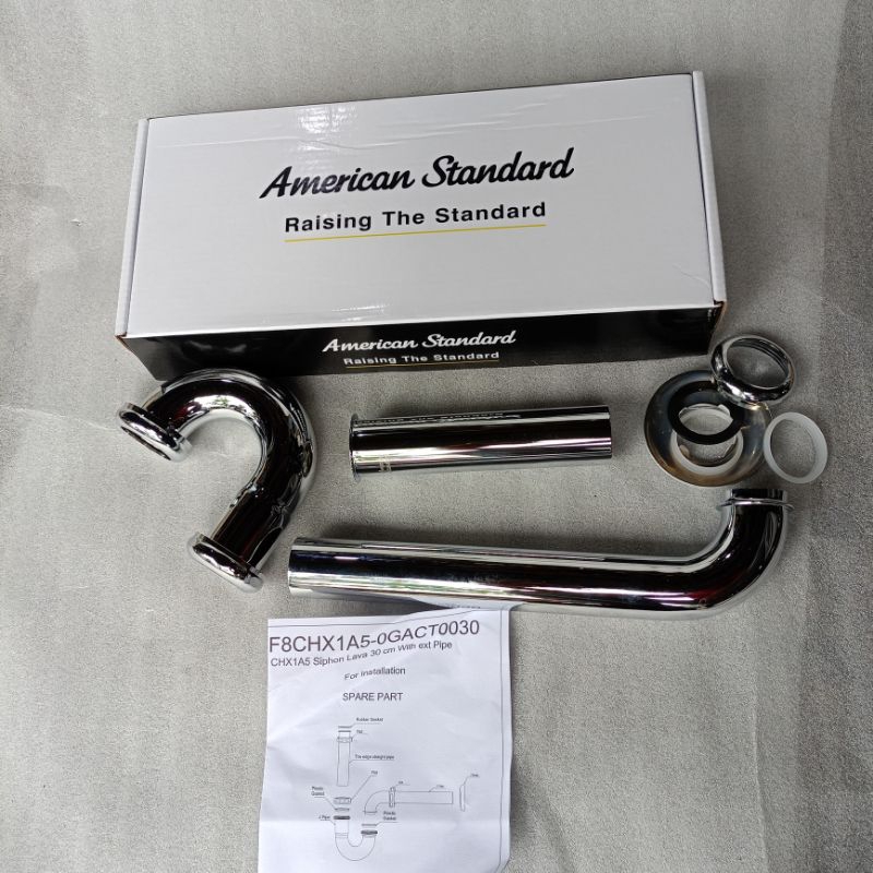 American Standard Trap Wastafel - Siphon p-trap for  Lavatory With Chain Plug