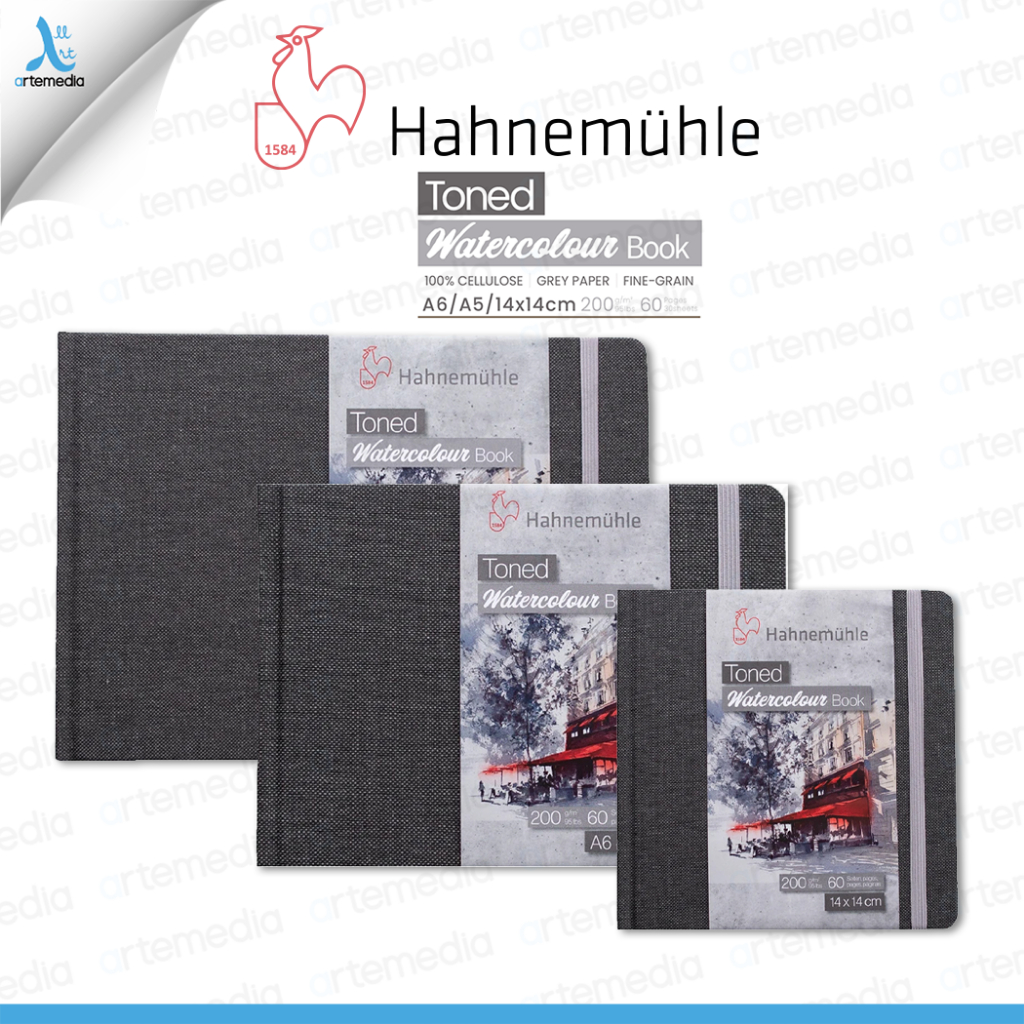 

Hahnemuhle Watercolor Journal Grey Toned Paper Book