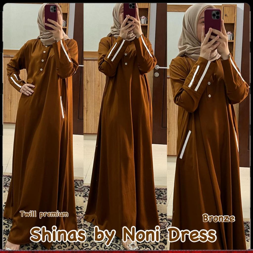 Gamis Wanita Shinas by Noni Dress/daster arab/baju muslim