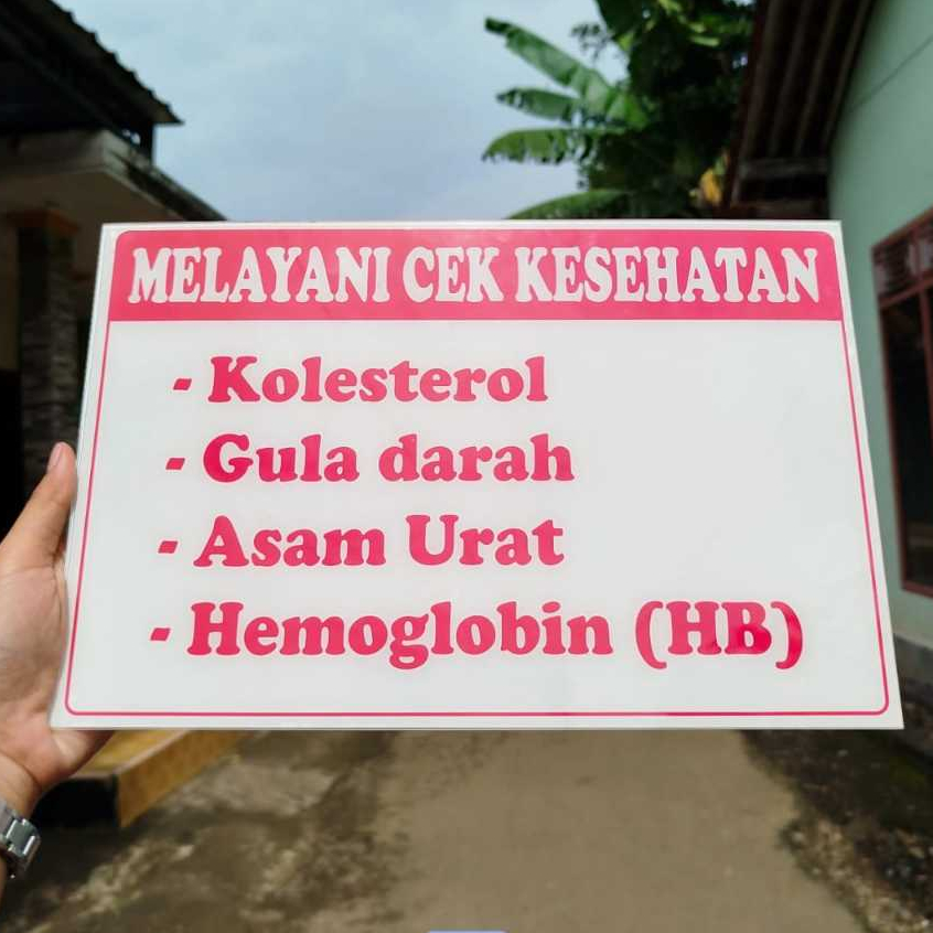 

PAPAN AKRILIK dan STIKER, PAPAN LAYANAN KESEHATAN, AKRILIK CUSTOM, FREE DESAIN ( A 272 )