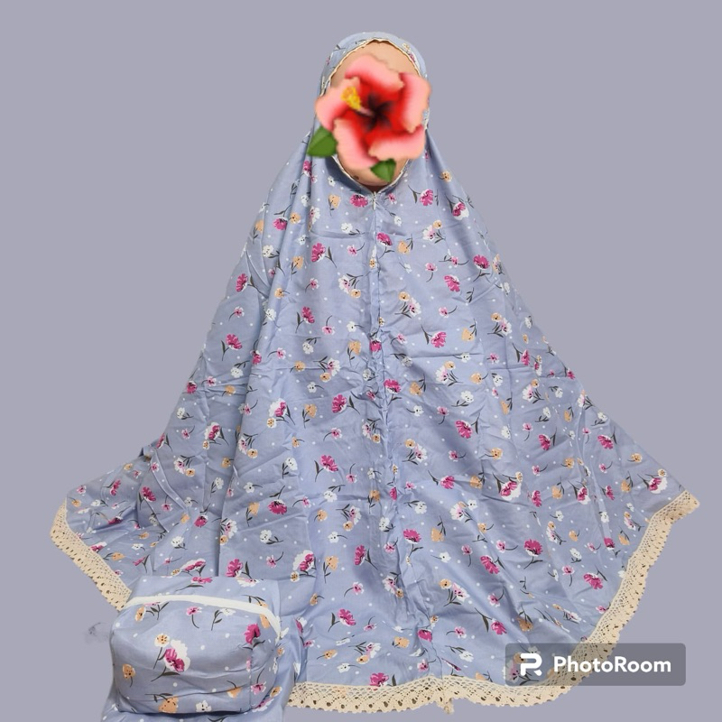 Mukenah Katun Anak Sd Resleting