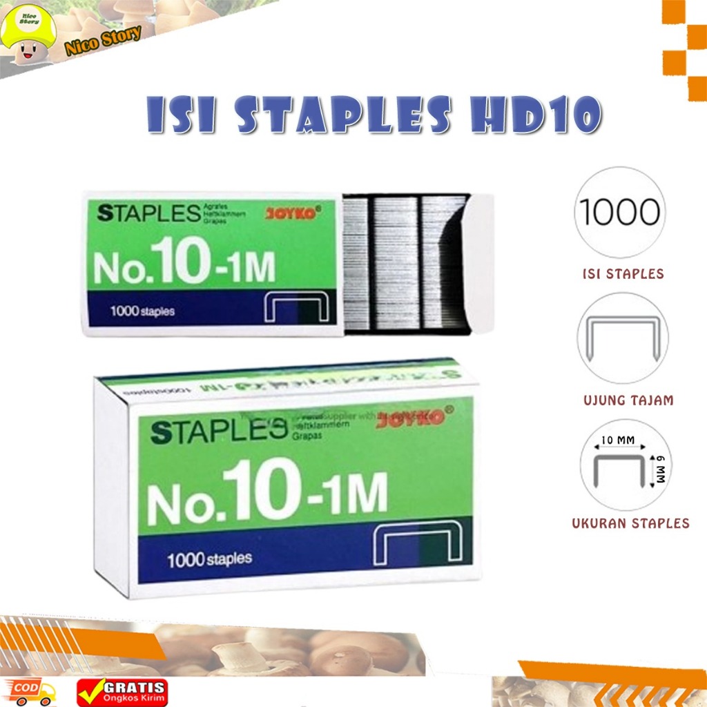 

(NCS) Staples Isi Stapler Refill Stapler Hekter Joyko original hd-10 hd10 / hd 10mp hd-10mp jepretan