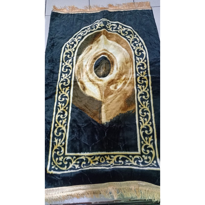 sajadah motif kiswah & hajar aswad baldu