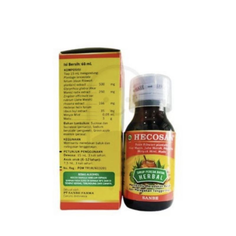 Hecosan syr 120ml/Sirup obat batuk herbal