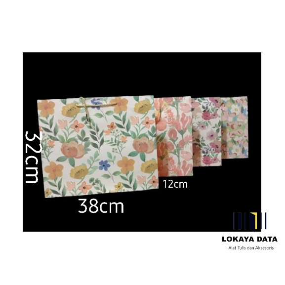 

PAPER BAG UKURAN 38 X 12 X 32 CM (1 PCS)