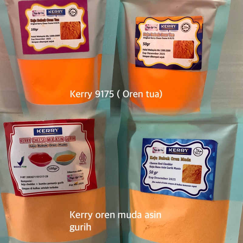 

keju oren tua oren muda berat 50gr&100gr cheese powder red cheese bumbu masakan taburan cemilan makanan keringn asin gurih keju tabur halal murah
