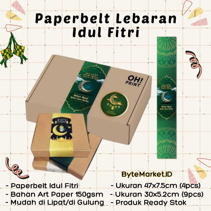 

9 Pcs Paperbelt lebaran Idul Fitri