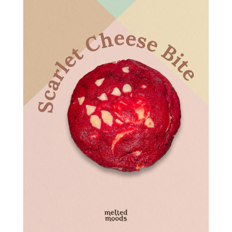 

Scarlet Cheese Bite | Signature Premium Soft Cookies | Melted Moods