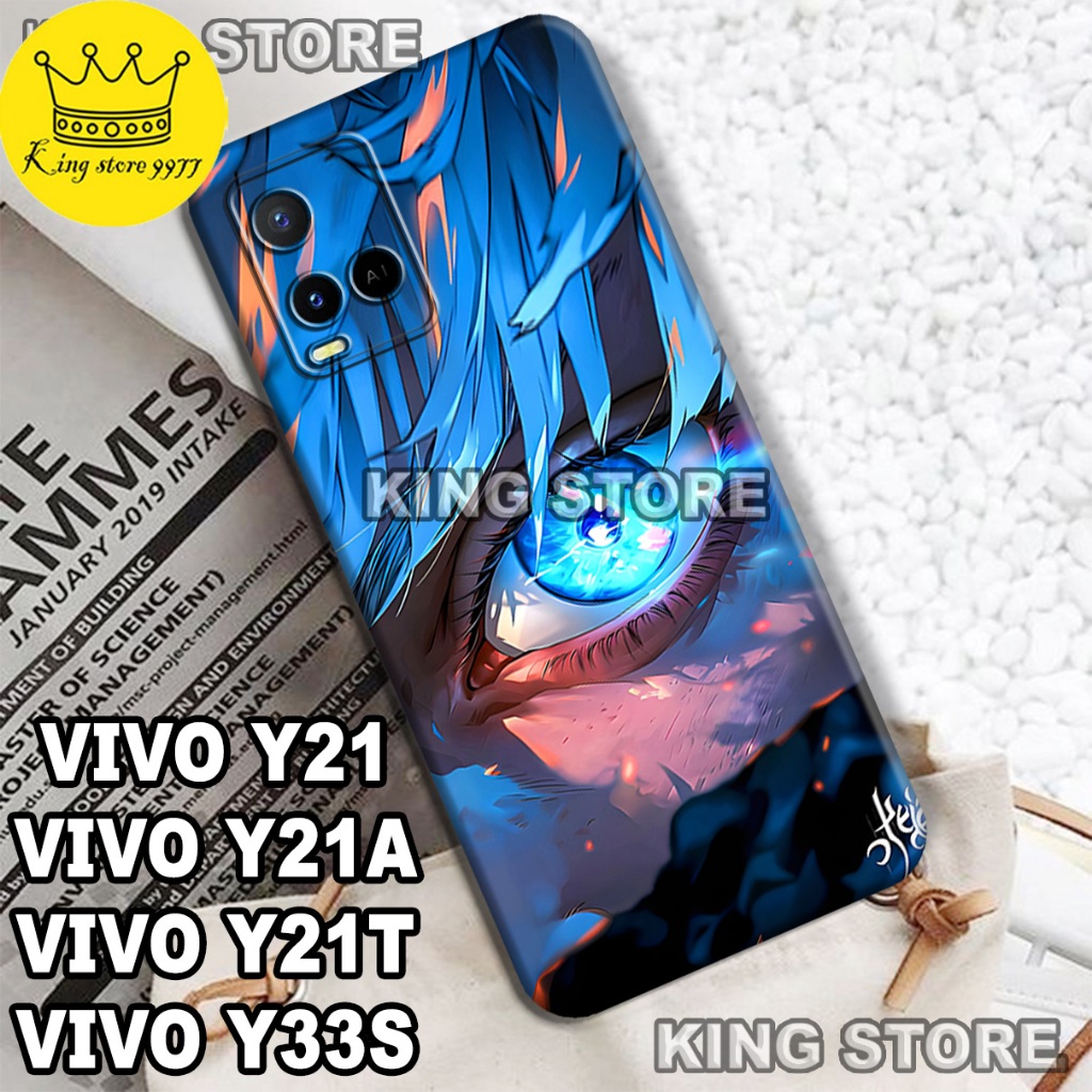 (KS7)  Softcase karet untuk VIVO Y21 Y21A Y21T Y33S Motif gambar Anime Jujutsu Kaisen/casing  VIVO Y