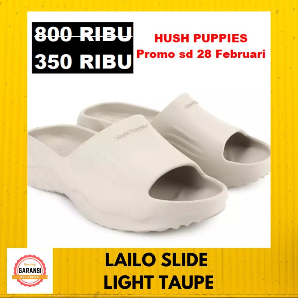 Sandal pria Hush Puppies seri LAILO SLIDE 100% original store