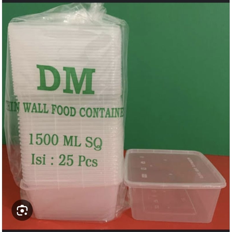 Thinwall Dm 1500ml Sq isi 25pcs