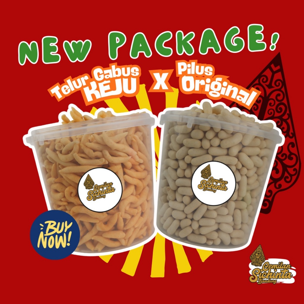 

Telur Gabus Keju + Pilus Telur Ikan Dapat 2 Toples - Makanan Snack Food
