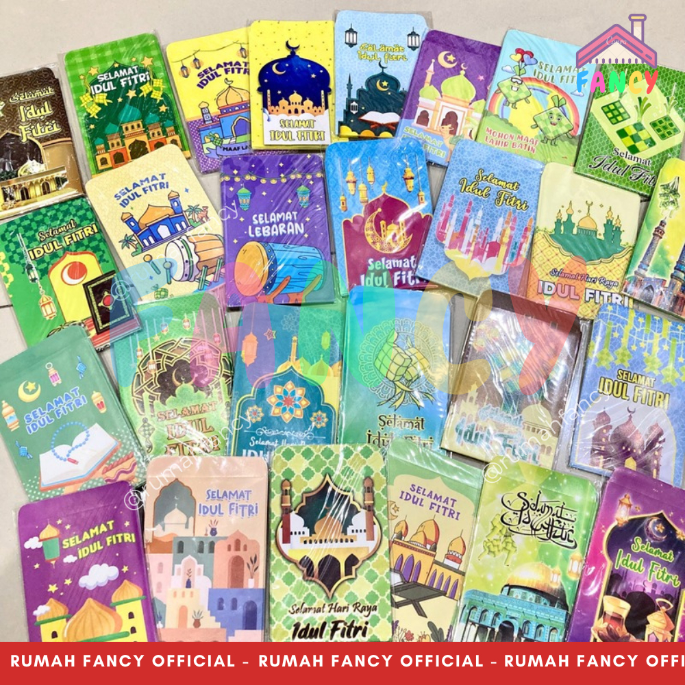 

[1PAK] isi 8 PCS Amplop Angpao Lebaran FANCY MOTIF MASJID KETUPAT FORMAL Ornament Idul Fitri Ragam Motif Formal Hijab Muslim Orang