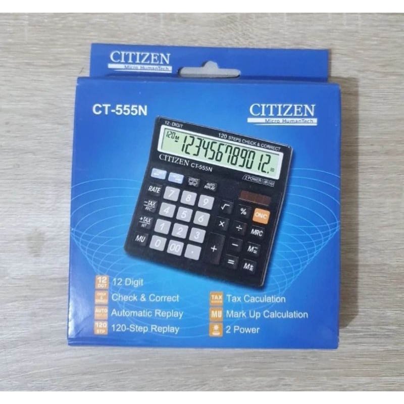 

CITIZEN CT 555N Calculator Kalkulator Desktop 12Digit