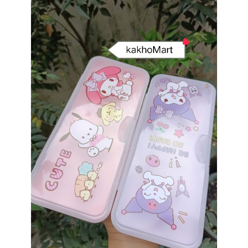 

Kotak Pensil/ Kotak Serbaguna Karakter Kuromi p x l x t (20cm x 8cm x 2cm)