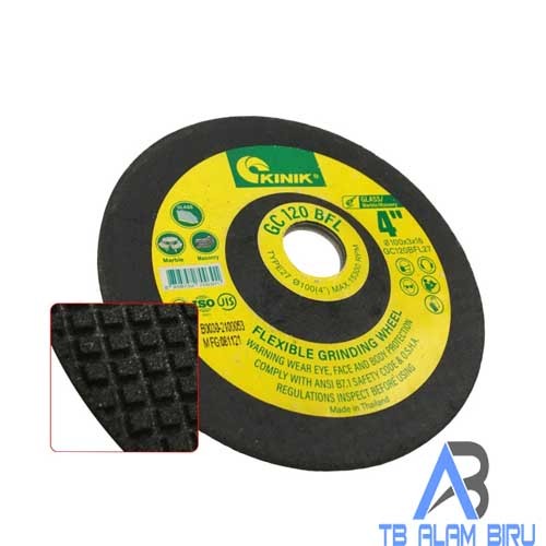 Batu Gerinda Flexible Resibon Kinik 4" GC120