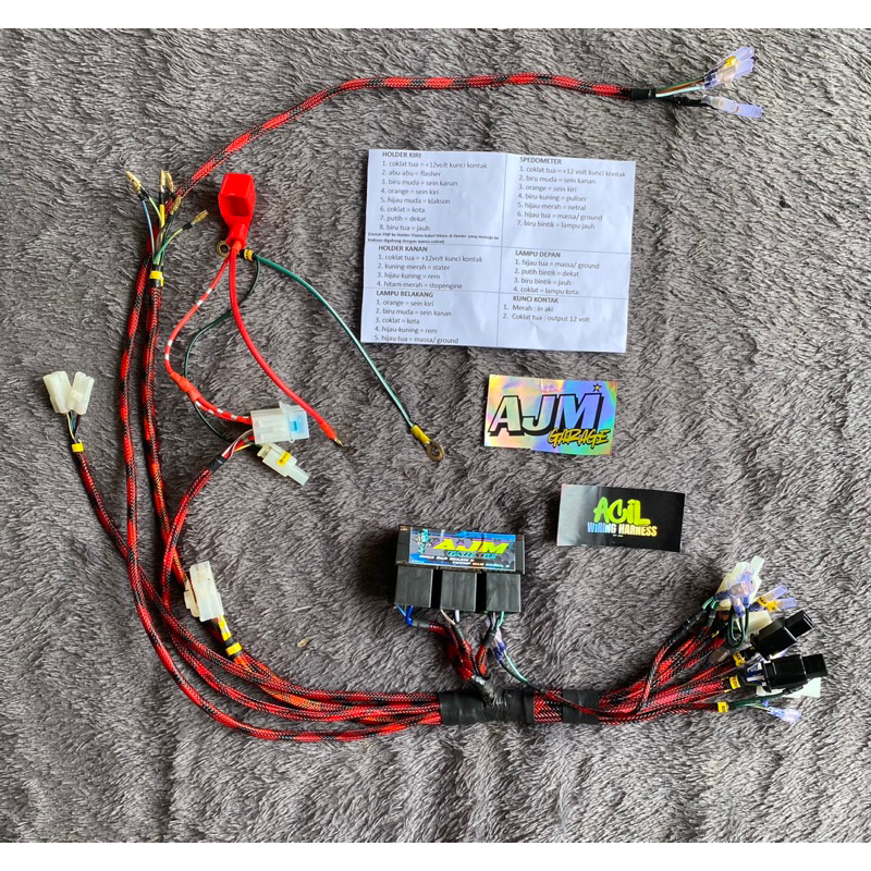 Kabel body Gl Mp Cb Gl 100 Rx king herex tatanan rapi pake slongsong(BACA DESKRIPSI)