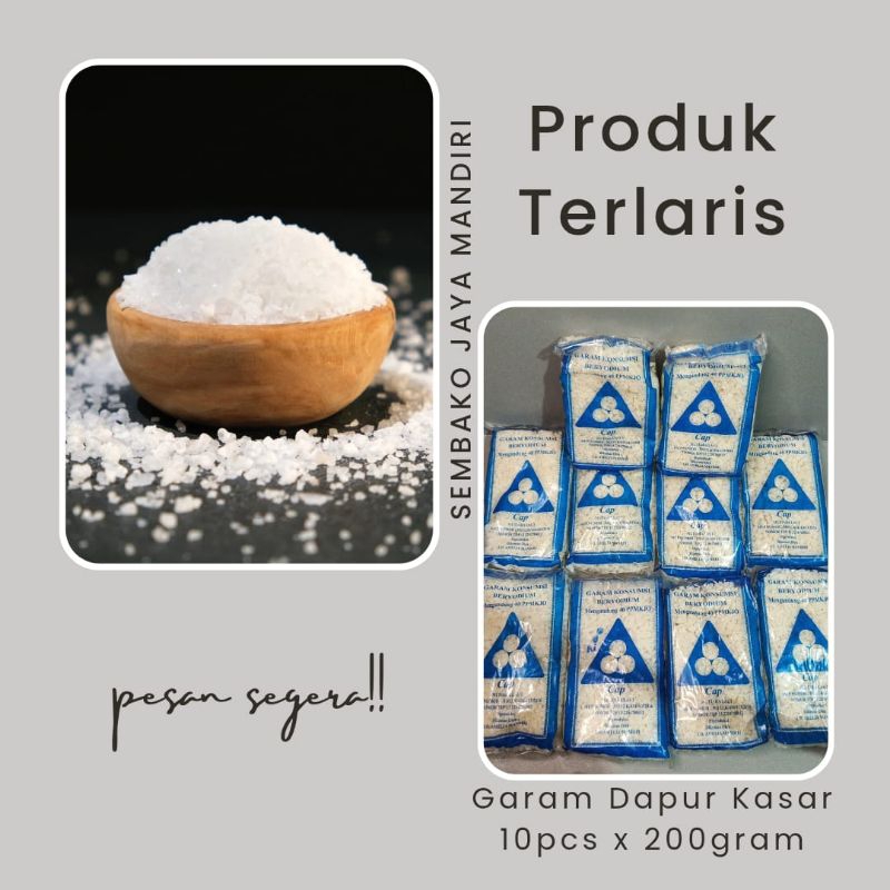 

Garam Kasar Beryodium 10pcs x 200gram
