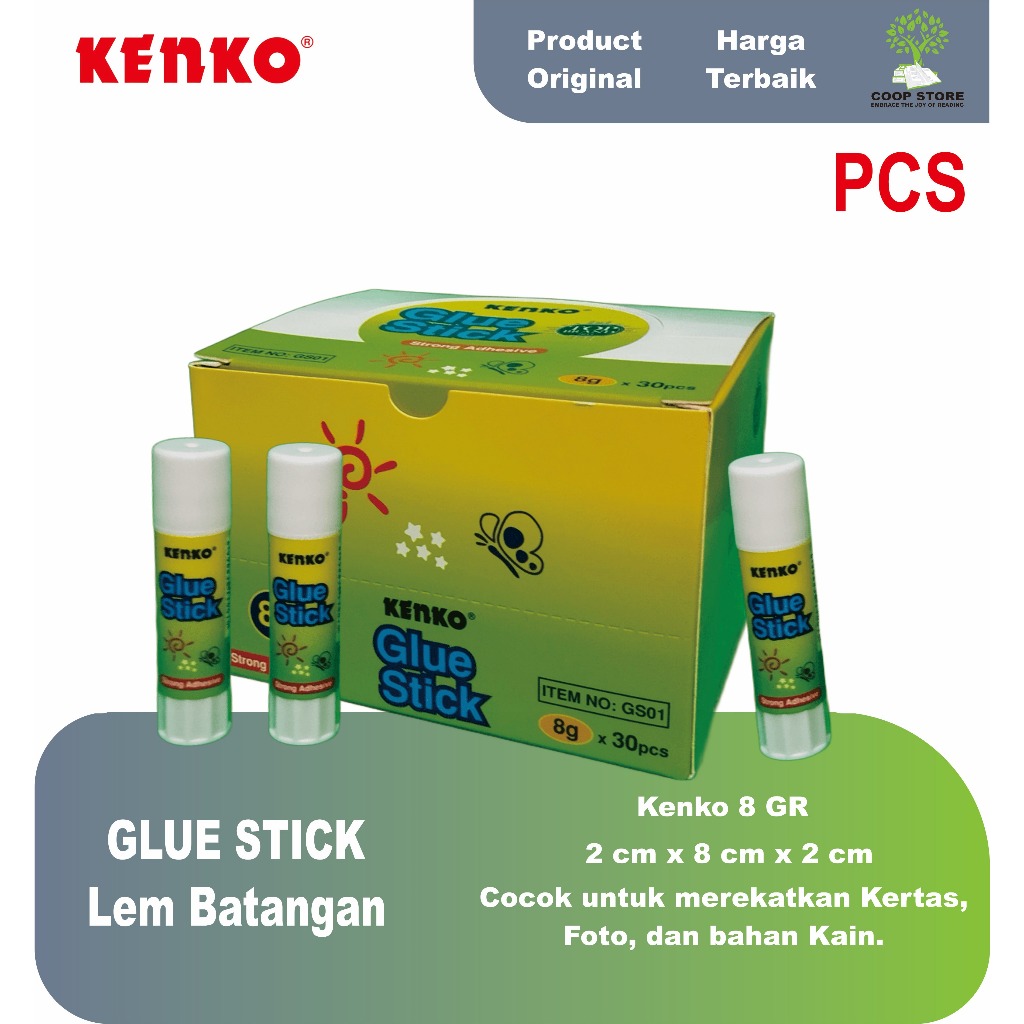 

Lem Batang/Glue Stick KENKO 8gr (Pcs)