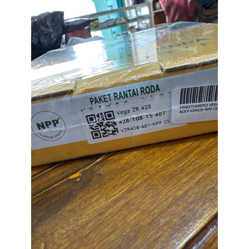 VZR428-601-NPP GEAR SET GIR SET GEAR SET RANTAI RODA VEGA ZR NPP