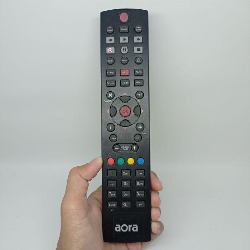 Remote TV Dekoder STB Original Bergaransi AORA