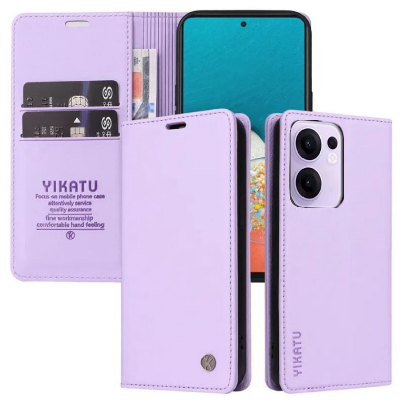 Case Oppo Reno 13 F 4G / 13 F 5G Flip Cover Dompet Kulit Leather Slot Kartu Kick Stand