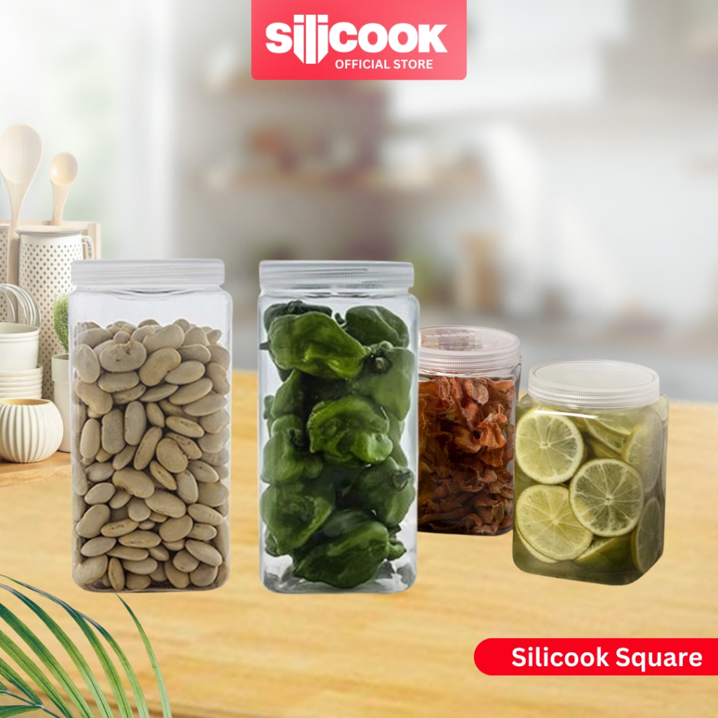 Silicook Square - Korean #1 Food Container Tempat Penyimpanan Makanan -gab