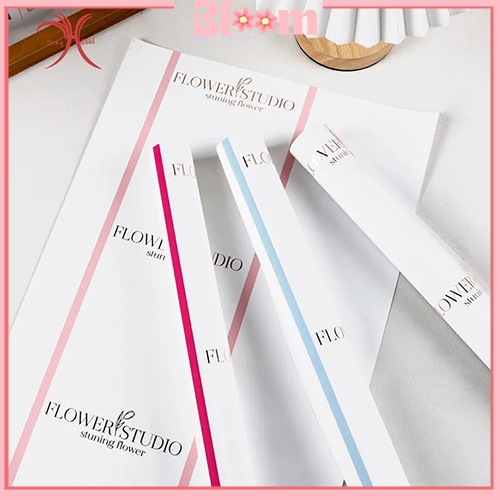 

10 Lembar Kertas Bunga Cellophane line warna Flower Wrapping Paper KB66