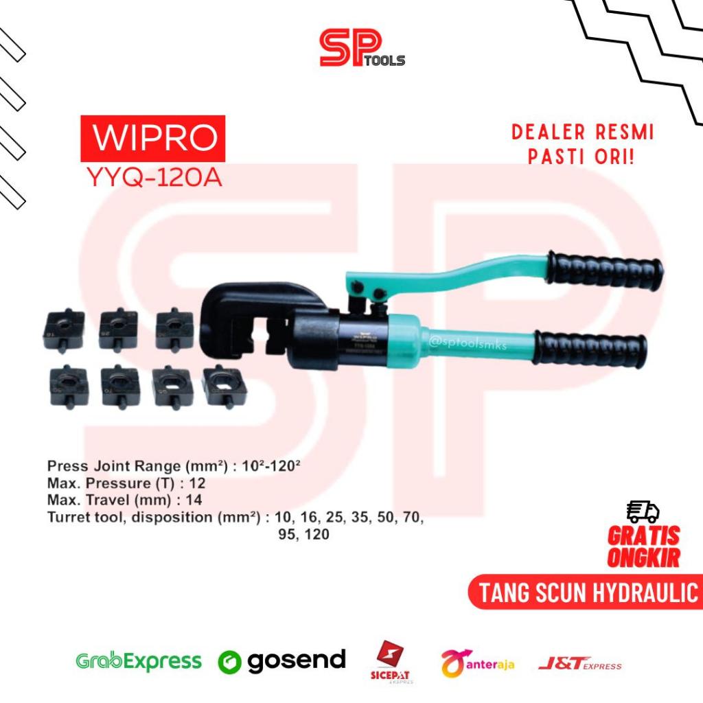 TANG SKUN SCUN HUDRAULIC / HIDROLIK / TANG CRIMPING TOOL PRESS SCUN 10-120MM WIPRO YYQ120A