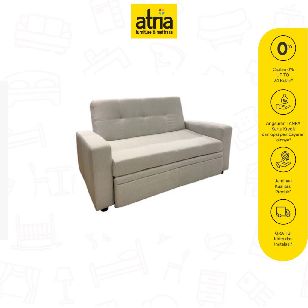 ATRIA Sofa Bed minimalis 2 seat Atria sofabed lucan