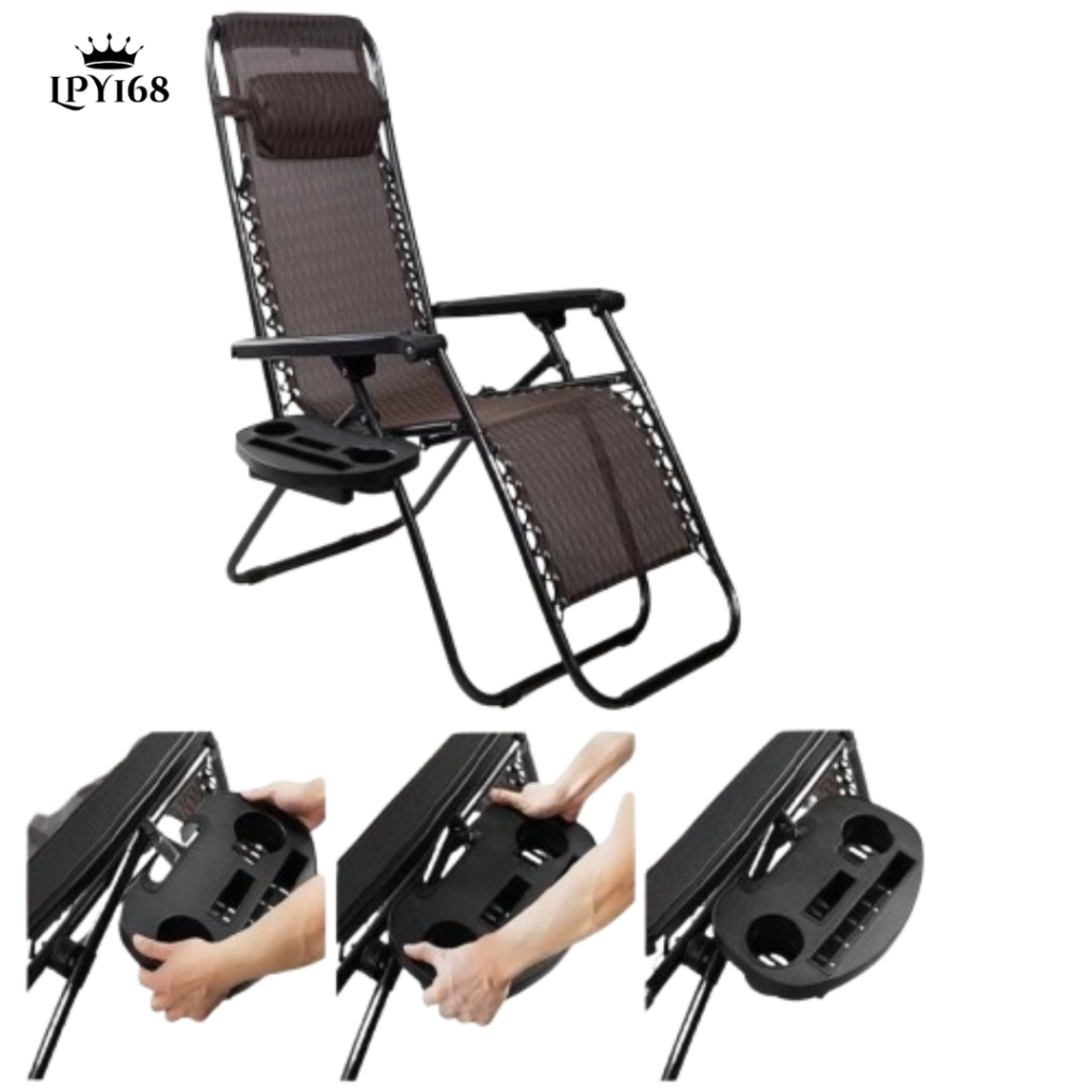 Kursi Santai Kursi Lipat Kursi Rebah Kursi Malas Outdoor Folding Bed Sofa Bed Kursi Santai Depan TV 