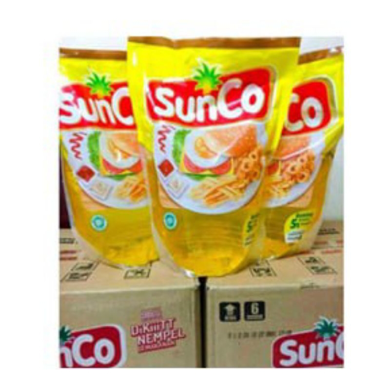 

minyak goreng sunco 2 liter 1 dus isi 6 pouch
