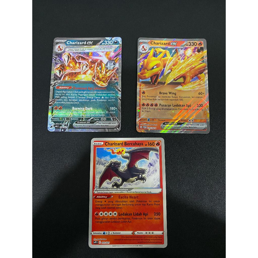 Pokemon TCG Indonesia Charizard Ex DECK TAKTIK SVTL/Charizard Bercahaya/Charizard sv8a 205/SV-P