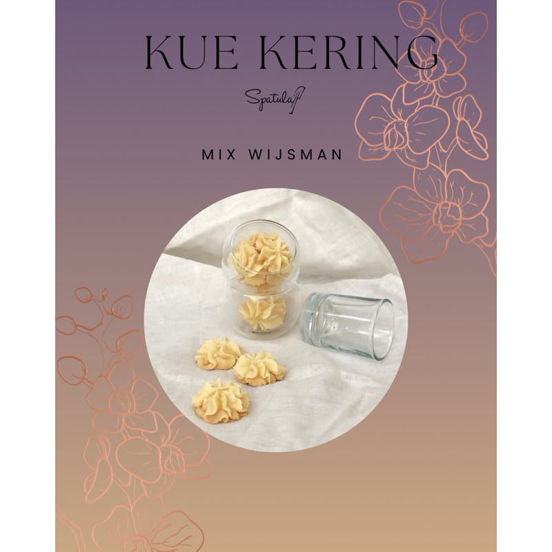

Butter Cookies Premium Mix Wijsman (toples 600 ML)