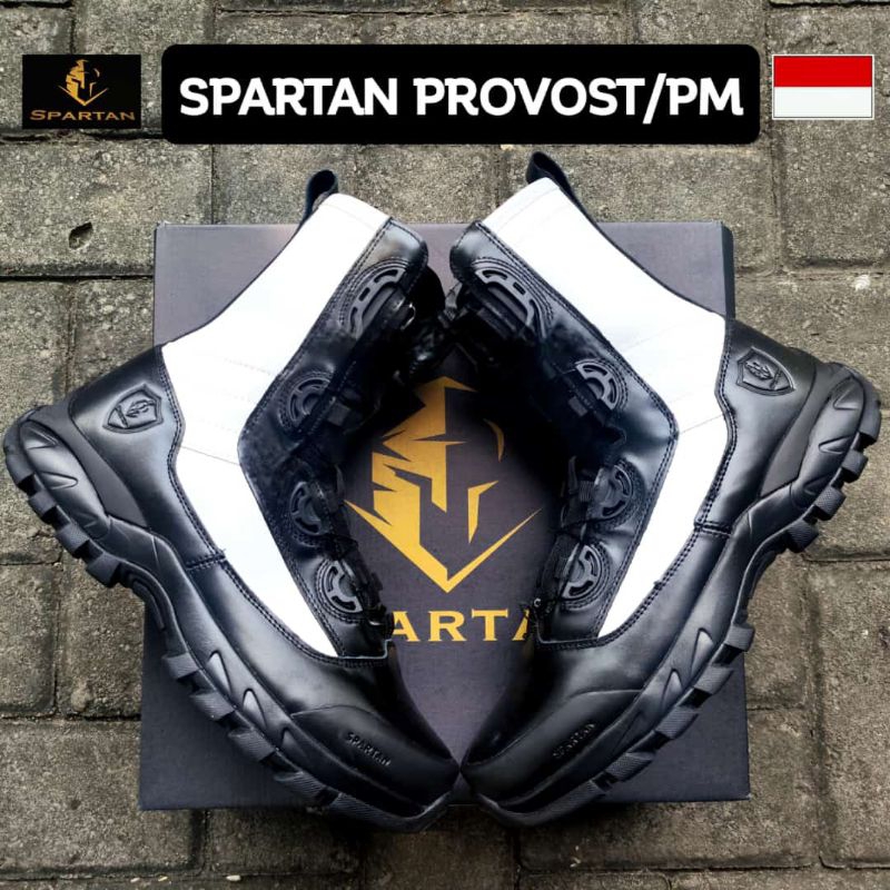 Sepatu PDL tali putar provost/polisi militer Spartan