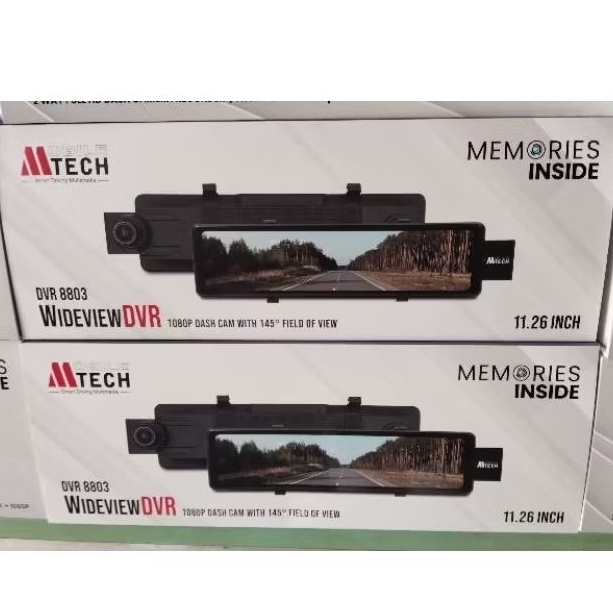 WIDE WIEW DVR MTECH DASHCAM MIRROR CCTV MOBIL