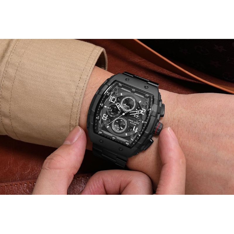 BUY 1 GET 1 JAM TANGAN PRIA EVANS JAYDEN ORIGINAL 9554-2 RT