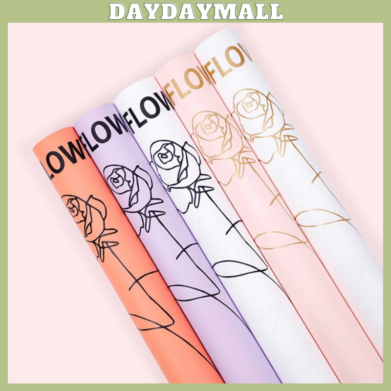 

Kertas Buket Bunga Cellophane Motif Mawar Rose Flower Wrapping Paper Lembaran 6122