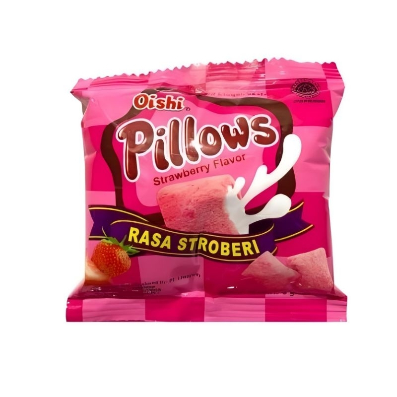 

Mouseman - 1 PCS SNACK OISHI PILLOWS RASA STRAWBERRY 12 GRAM PILLOW STROBERI