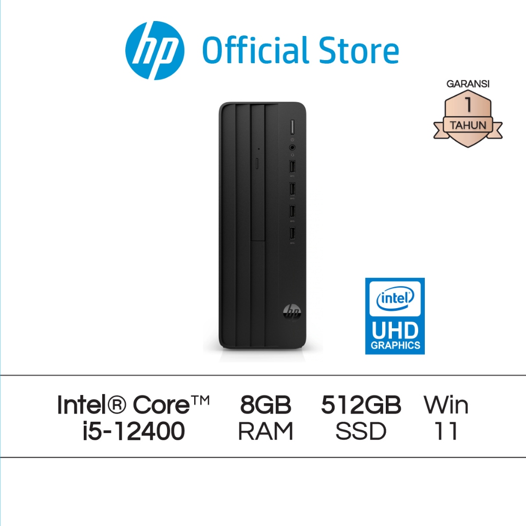 Desktop PC HP Pro SFF 280 G9 Intel Core i5 UHD 8GB RAM 512GB SSD W11 Garansi 1 Tahun Promo Murah Gra
